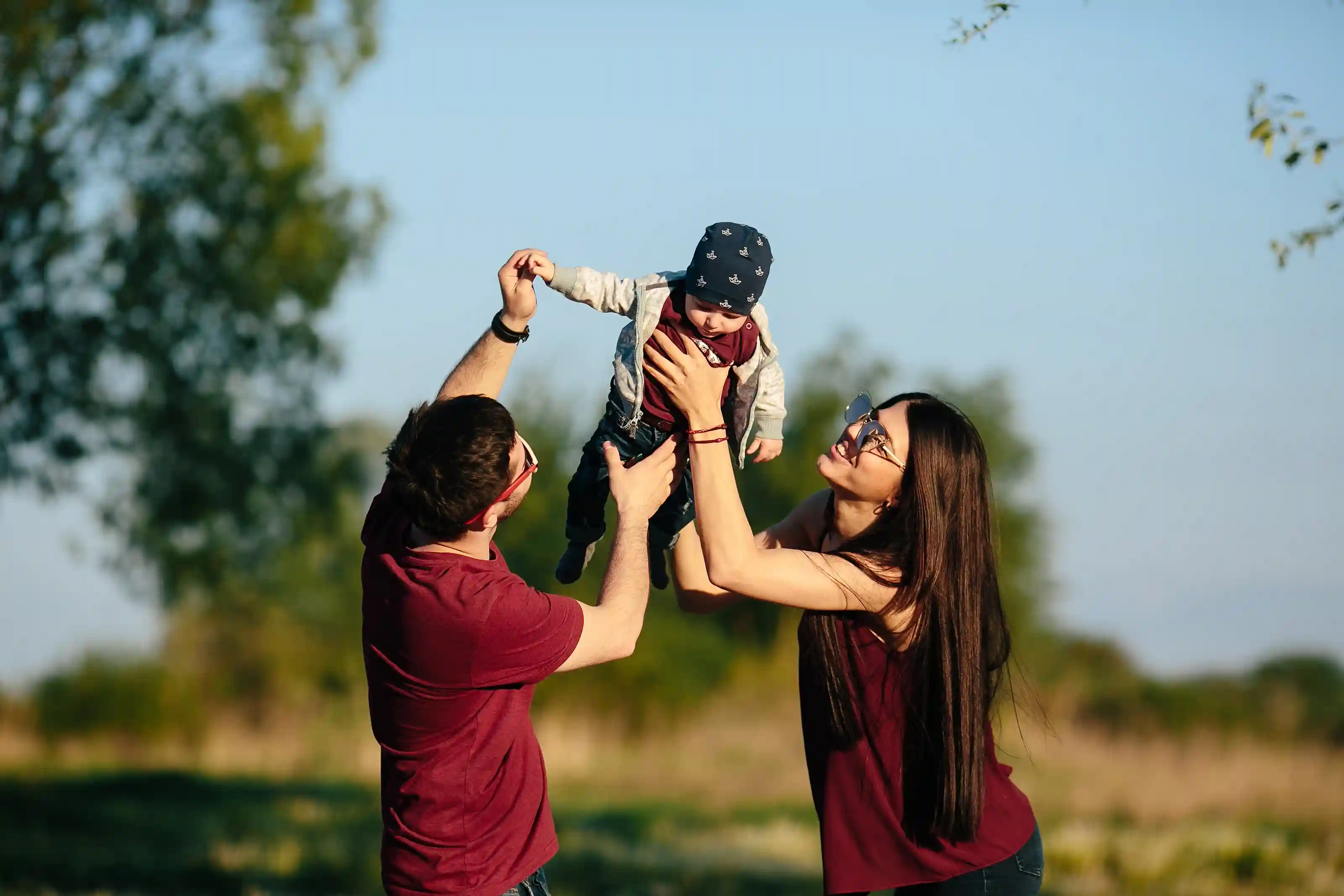 Familia protegida con seguro de vida